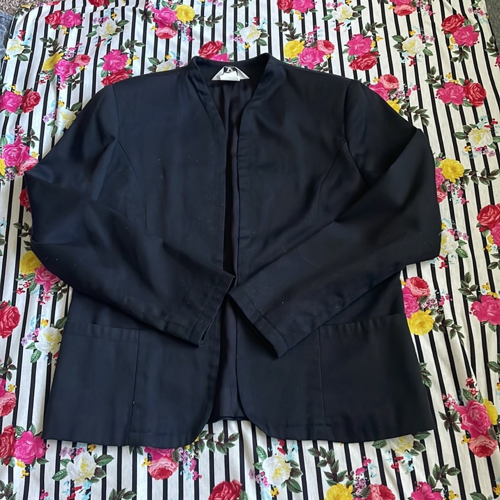 Black business casual blazer, women size 14